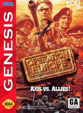 Operation Europe - Path to Victory 1939-1945 - игра для сега, sega mega drive (Genesis) Operation Europe - Path to Victory 1939-1945 - игра для sega